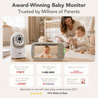 Video baby monitor set with color display and pan-tilt camera — view 7