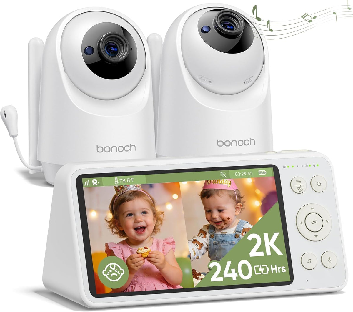 Wireless baby monitor camera with night vision — view 1