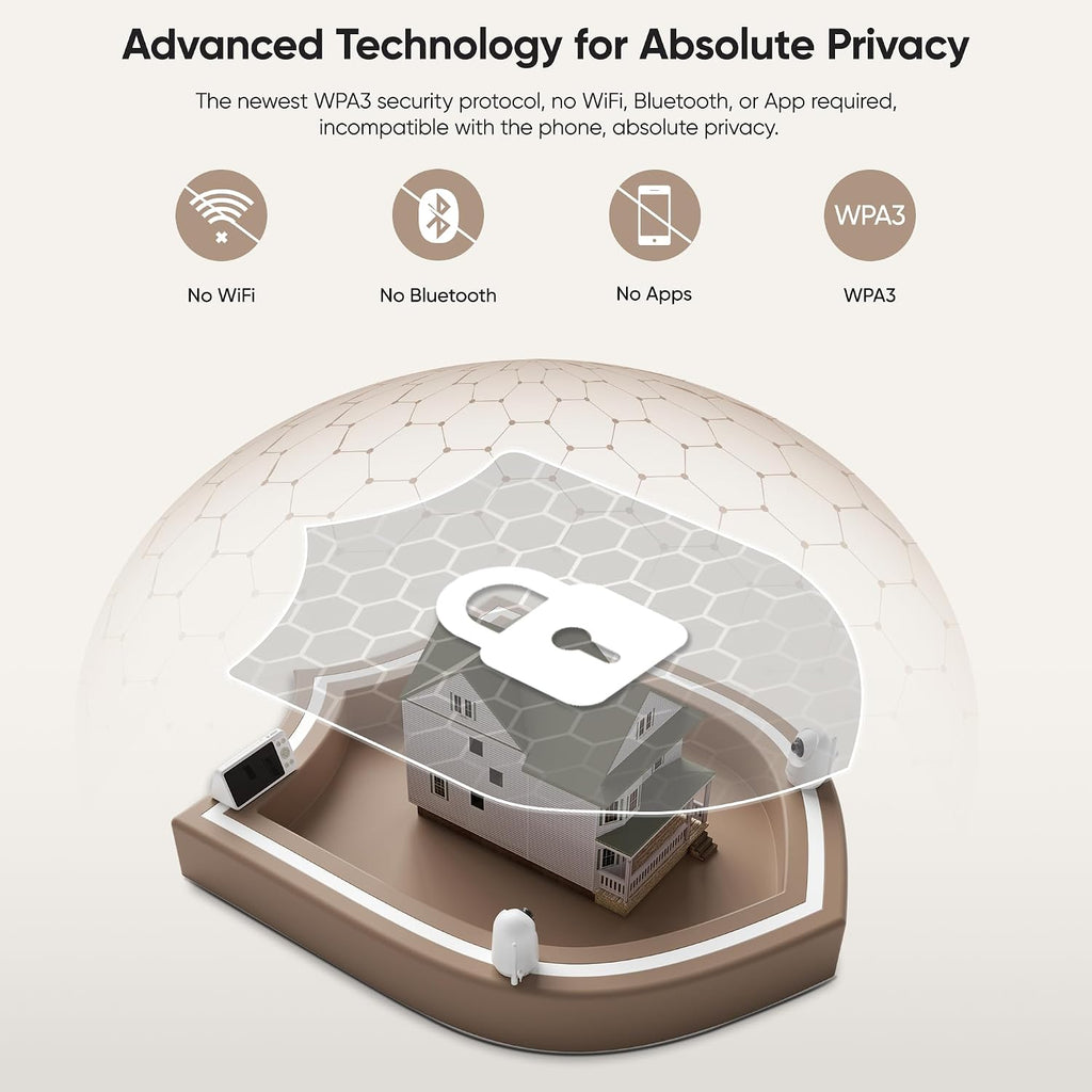Video baby monitor with camera and two-way audio — view 5