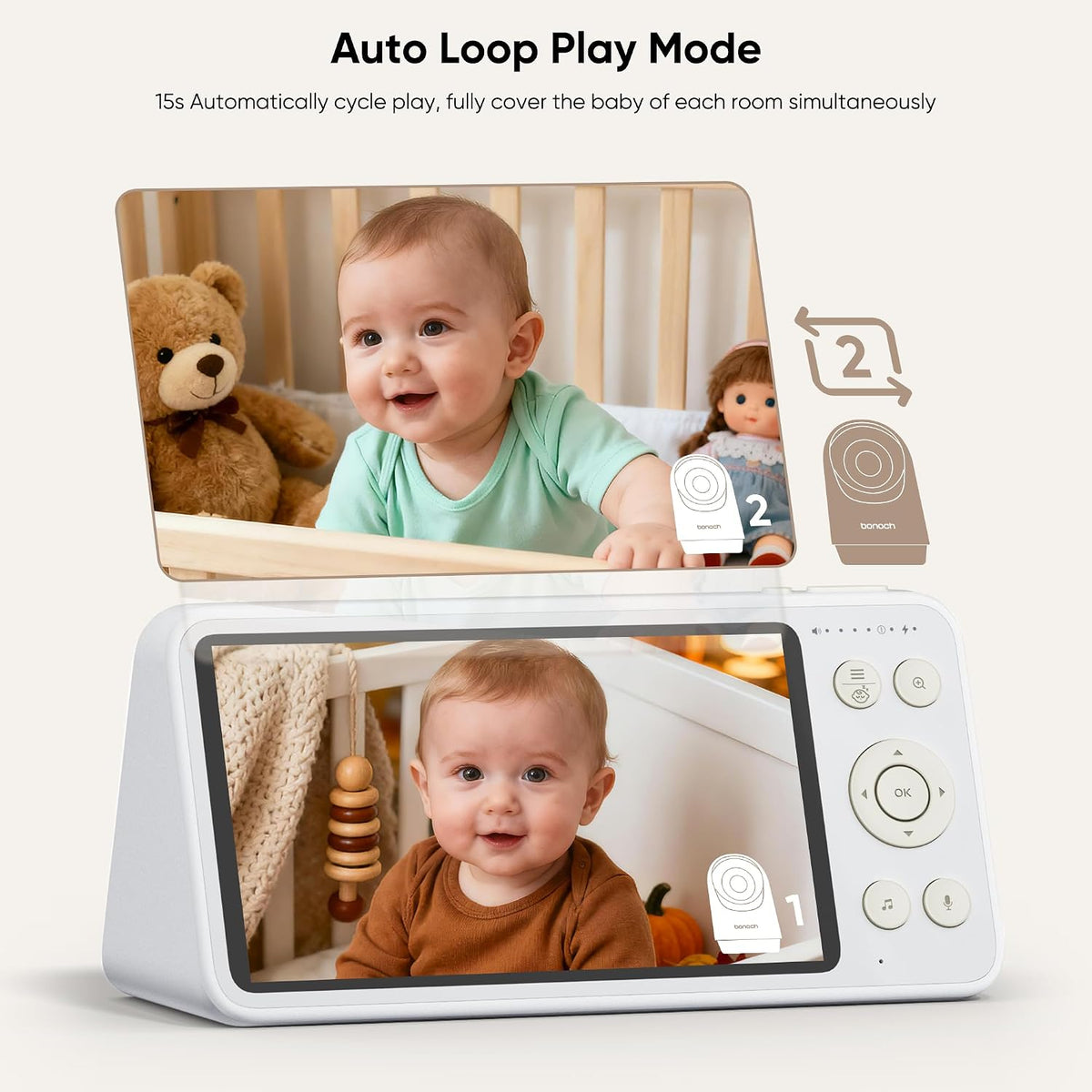 Wireless baby monitor camera with night vision — view 5