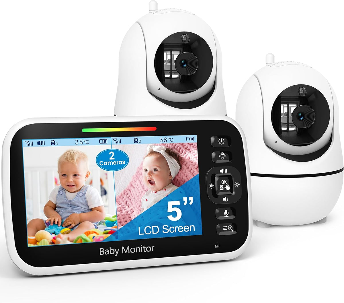 GoodBaby video baby monitor with two cameras
