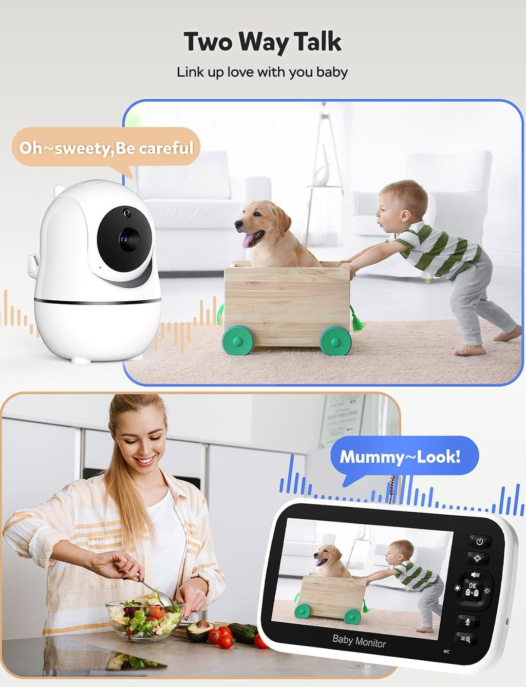GoodBaby monitor battery and VOX mode details