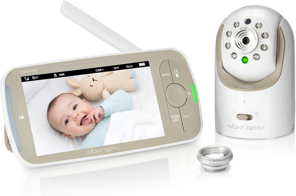 Video baby monitor set with color display and pan-tilt camera — view 1