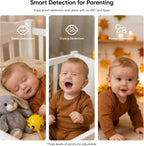 Video baby monitor with camera and two-way audio — view 4