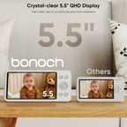 Video baby monitor with camera and two-way audio — view 6