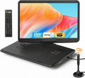 15.6-inch Portable DVD Player with ATSC TV & FM Radio on a white background