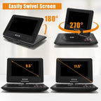 SQQBZZ compact black portable DVD player product image 4