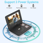 SQQBZZ compact black portable DVD player product image 5