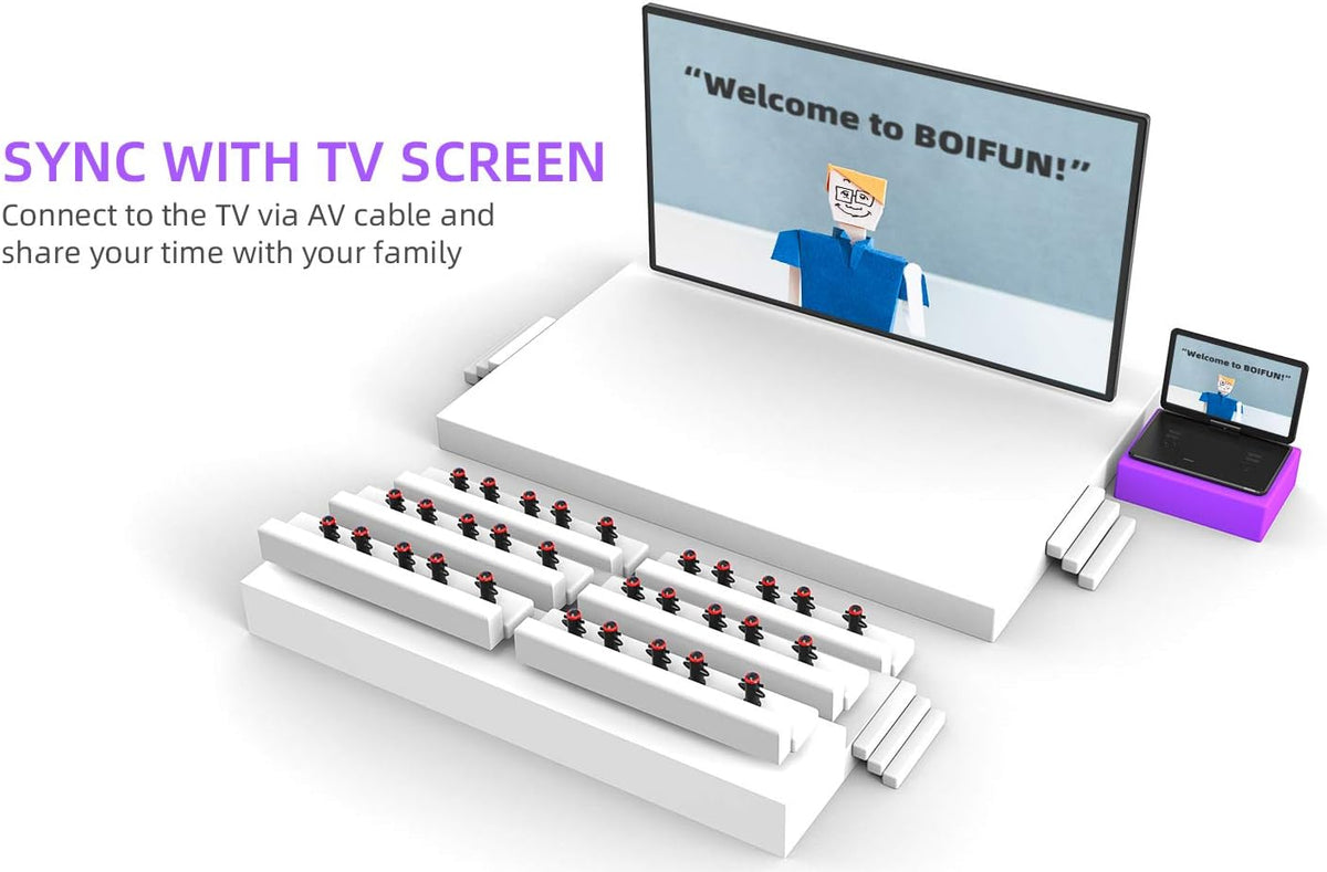 BOIFUN large black portable DVD player product image 5