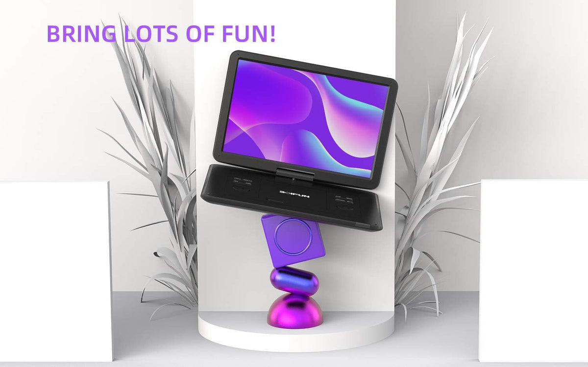 BOIFUN large black portable DVD player product image 8
